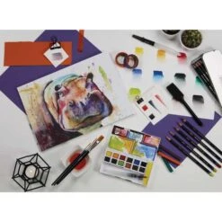 DERWENT | INKTENSE Paint Pan — Travel Set 1 -Golden Store DERWENT7CINKTENSEPaintPanE28094TravelSet1 3