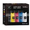 I LOVE ART | Acrylic Starter Set — 5 X 120 Ml Tubes -Golden Store ILOVEART7CAcrylicStarterSetE280945x120mltubes