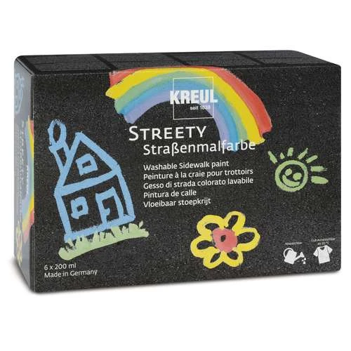 Kreul Streety Washable Pavement Paint Complete Set 3 Kreul Streety Washable Pavement Paint Complete Set