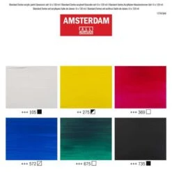 Royal Talens | AMSTERDAM Classroom Set — 6 X 120 Ml Tubes -Golden Store RoyalTalens7CAMSTERDAMClassroomSetE280946x120mltubes 3