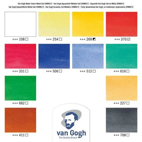 Royal Talens Van Gogh Watercolour Metal Box Sets 6 Royal Talens Van Gogh Watercolour Metal Box Sets - Image 4