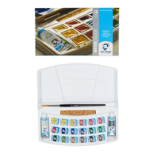 Royal Talens Van Gogh Watercolour Set - 18 Half Pans 3 Royal Talens Van Gogh Watercolour Set - 18 Half Pans