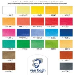 Royal Talens Van Gogh Watercolour Set - 24 Half Pans -Golden Store RoyalTalensVanGoghWatercolourSet 24halfpans 3