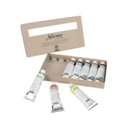 Schmincke Norma Blue Finest Water-Mixable Artist Oil Paint Set -Golden Store SchminckeNormaBlueFinestWater MixableArtistOilPaintSet 1