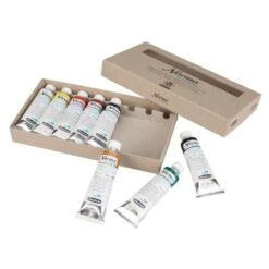 Schmincke Norma Blue Finest Water-Mixable Artist Oil Paint Set -Golden Store SchminckeNormaBlueFinestWater MixableArtistOilPaintSet 2